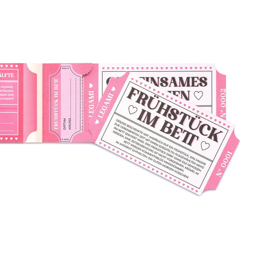 Legami Block mit 24 romantischen Gutscheinen - Deutsch - Gift Vouchers