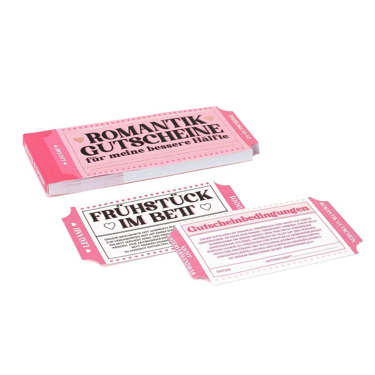 Legami Block mit 24 romantischen Gutscheinen - Deutsch - Gift Vouchers