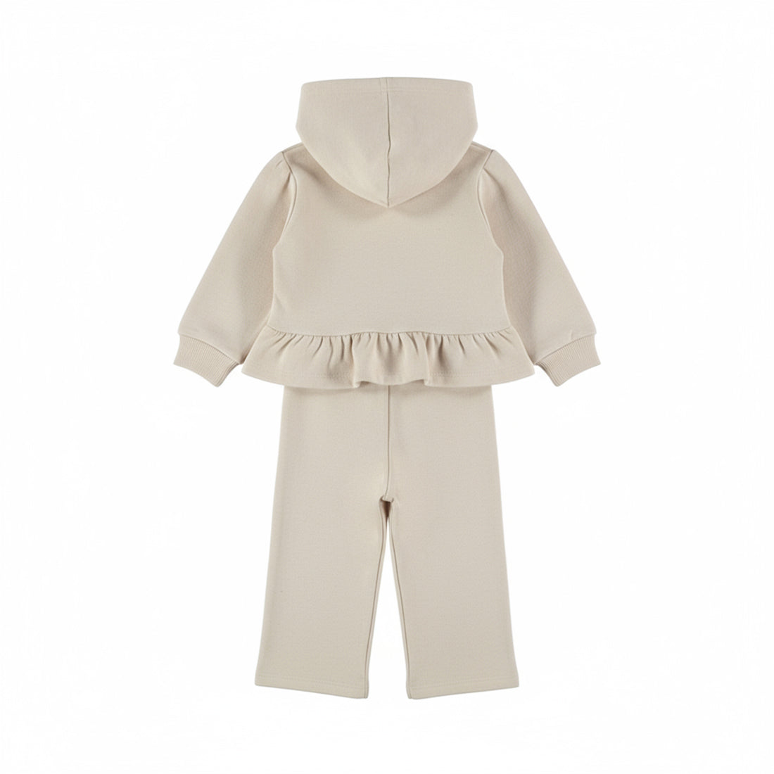 Dirkje Mädchen Set 2-teilig mit Volant - Beige