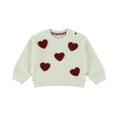 Bild in Galerie-Betrachter laden, Dirkje Sweatshirt mit Herzchen - Antique White
