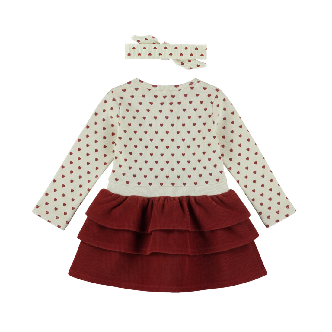 Dirkje Kleid mit Haarband - Antique White