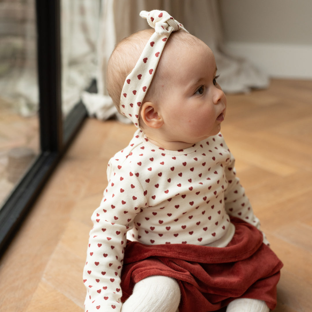 Dirkje Kleid mit Haarband - Antique White
