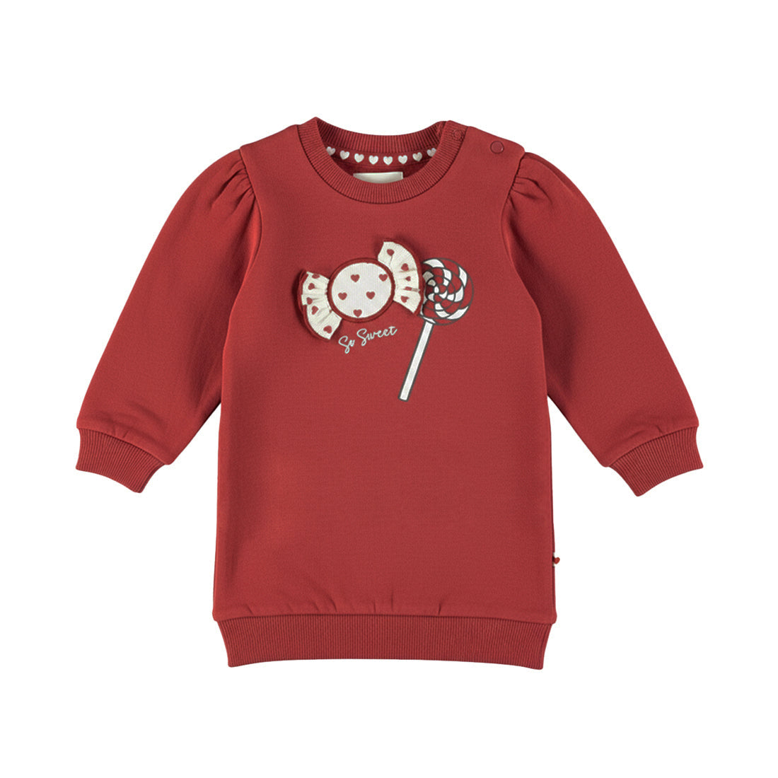 Dirkje Sweatkleid mit Druck - Rosewood