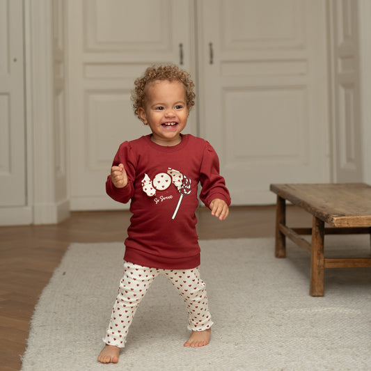Dirkje Sweatkleid mit Druck - Rosewood