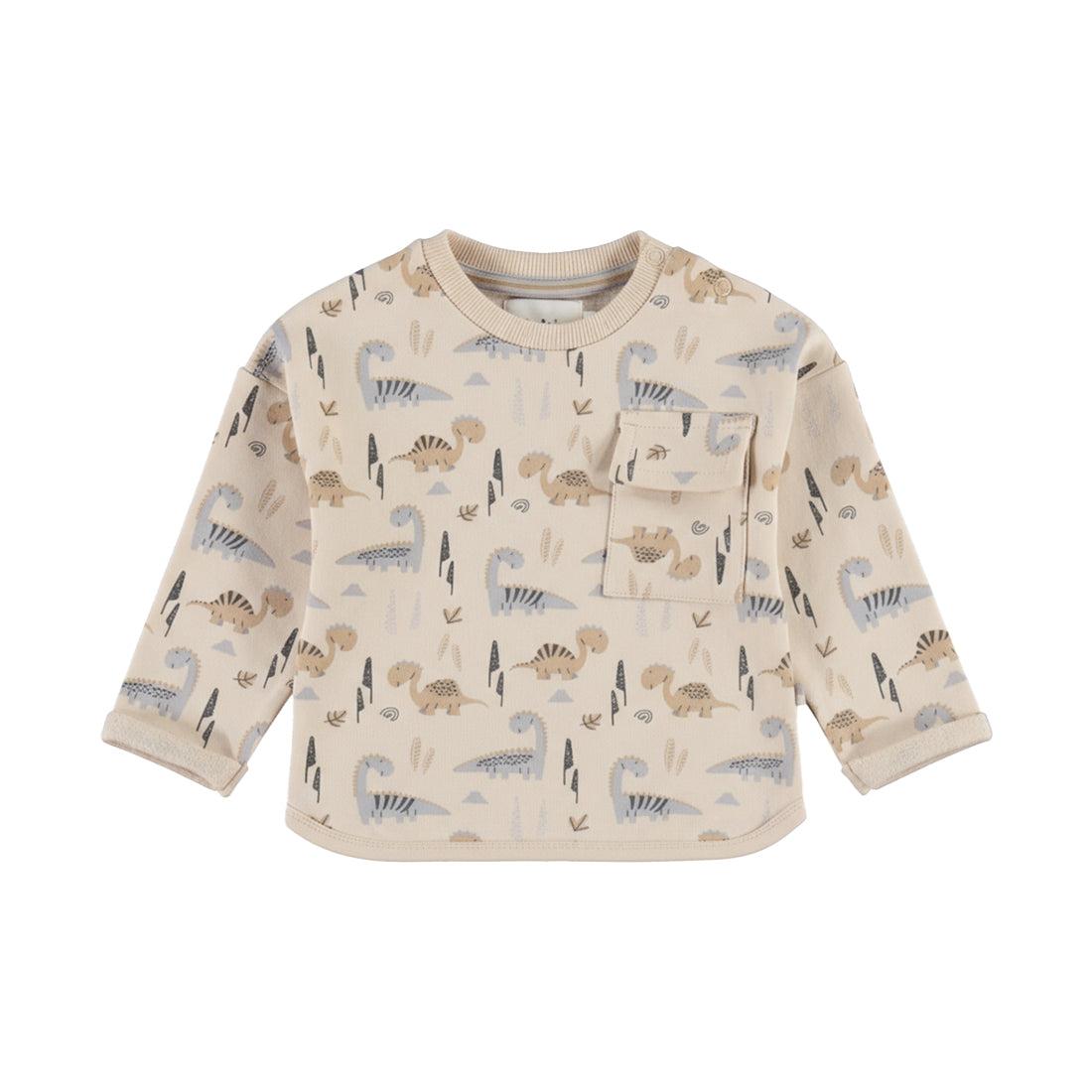 Dirkje Sweatshirt mit aufgesetzter Tasche - Angora