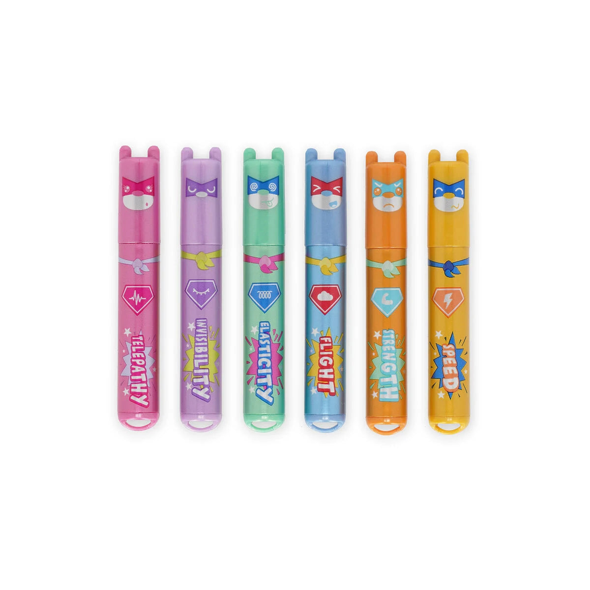Legami Set mit 6 Mini-Textmarkern - Teddy's Superpower