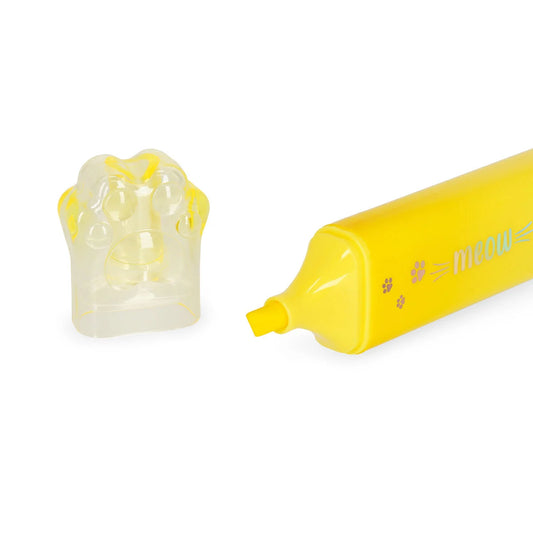 Legami Textmarker Meow - Yellow