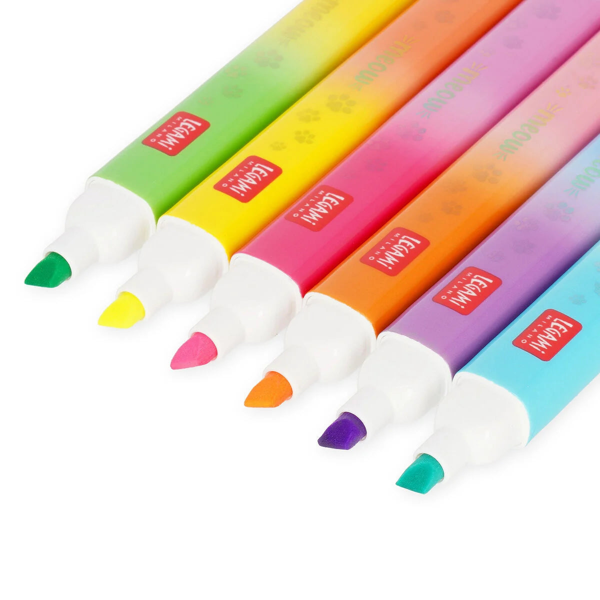 Legami Set mit 6 Doppelspitzen-Textmarkern Kitty - Meow