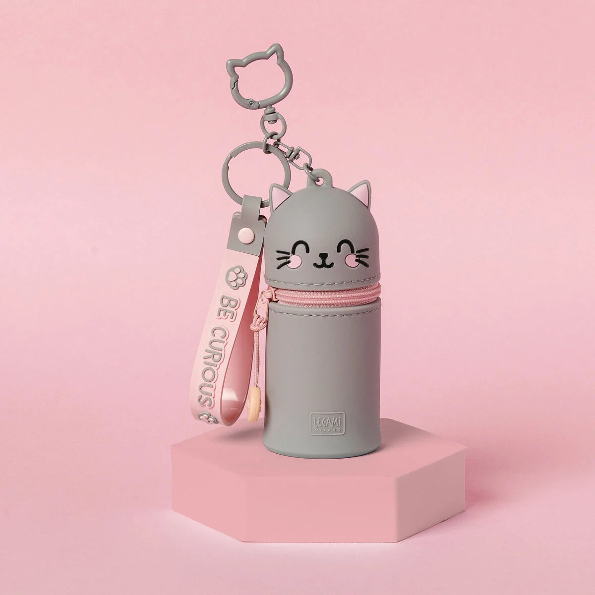 Legami Münztasche mit Schlüsselanhänger Kitty - Mini Kawaii
