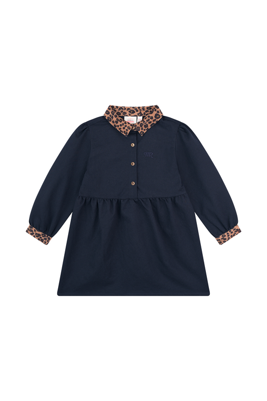 Mini Rebels Kleid mit Leo - Dark Blue