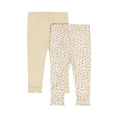 Bild in Galerie-Betrachter laden, Dirkje Leggings im Leo Look, Doppelpack - Off White
