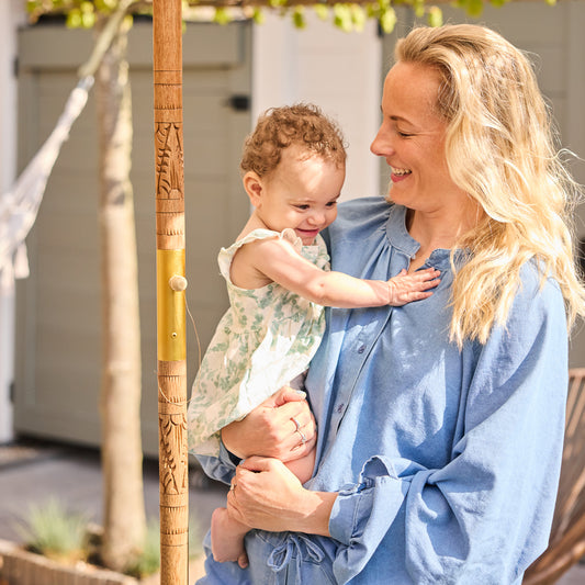 Dirkje Kleid im Doppelpack - gemustert und gestreift Off White