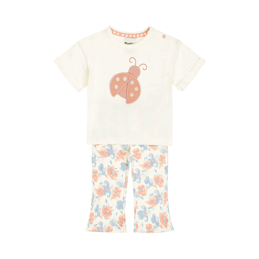 Dirkje Set, T-Shirt und Leggings - Off White