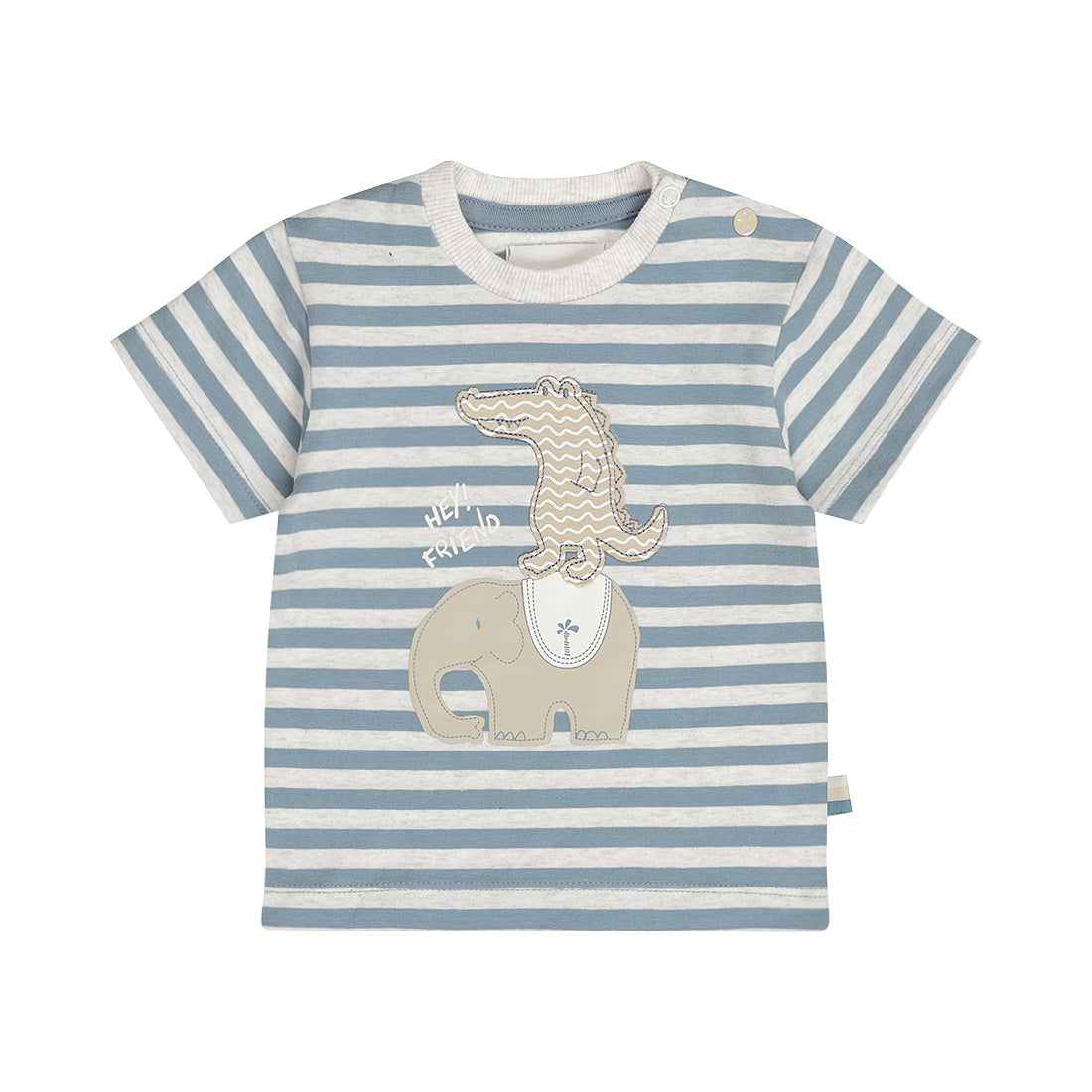 Dirkje T-Shirt mit Applikation - Blue