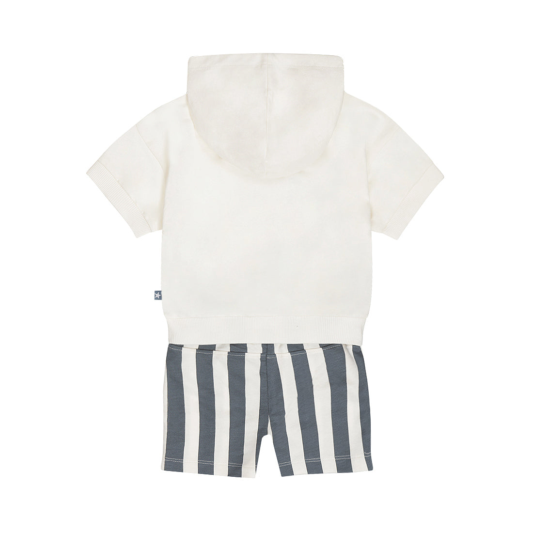 Dirkje Set, Shirt mit Kapuze und Shorts - Off White