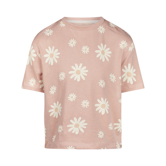 Koko Noko T-Shirt mit allover Druck - Smokey Pink