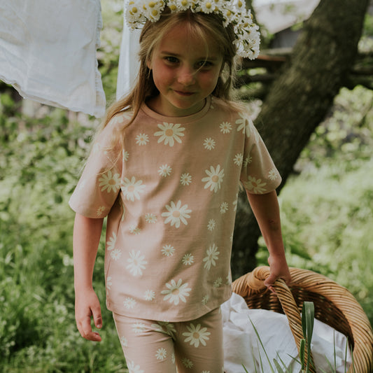 Koko Noko T-Shirt mit allover Druck - Smokey Pink