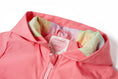 Bild in Galerie-Betrachter laden, Someone "Regenjacke" im Regenbogenstil mit Gummibündchen - Bright Coral

