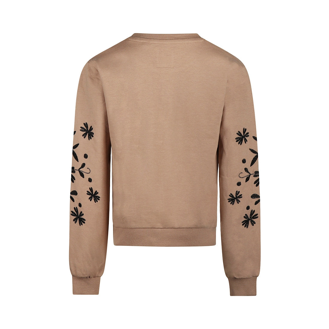 No Way Monday "Sweatshirt" mit Druck an den Ärmeln - Taupe