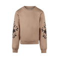 Bild in Galerie-Betrachter laden, No Way Monday "Sweatshirt" mit Druck an den Ärmeln - Taupe
