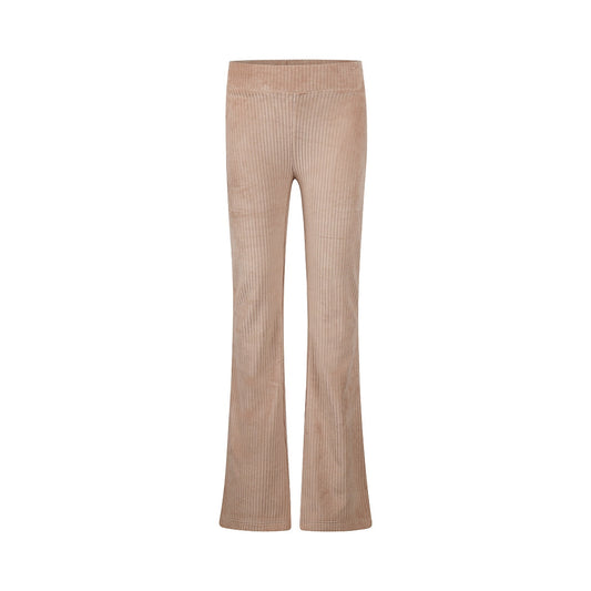 No Way Monday "Leggings" aus Cord, ausgestellt - Taupe