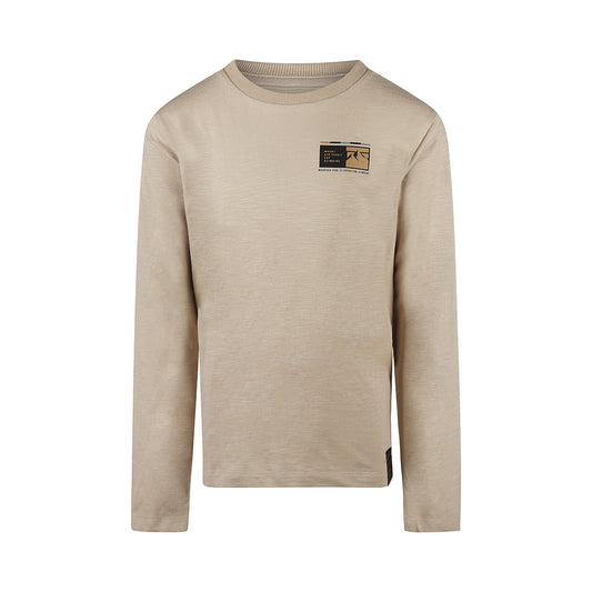 No Way Monday "T-Shirt langarm" mit Rückendruck - Light grey