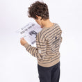Bild in Galerie-Betrachter laden, No Way Monday "Sweatshirt" gestreift - Light grey
