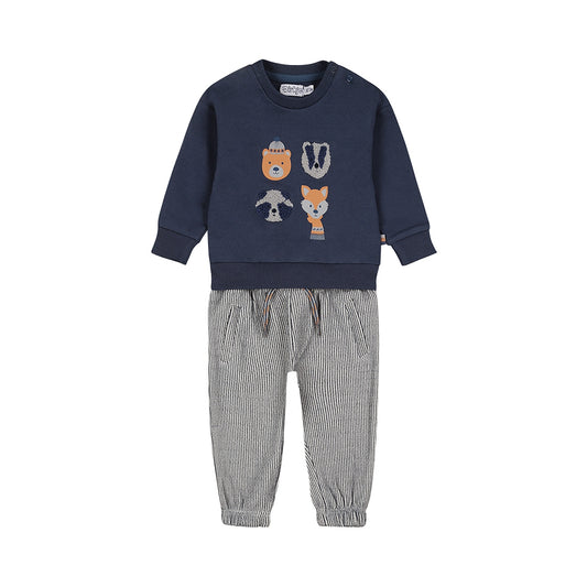 Dirkje "Set" 2 teilig mit Druck - Navy