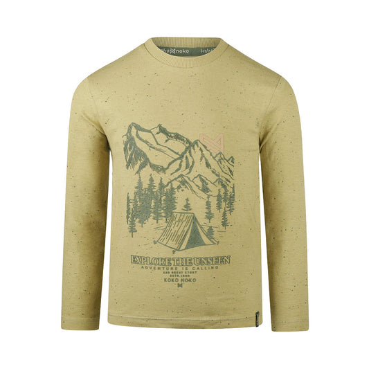 Koko Noko "T-Shirt langarm" mit Druck - Dusty Green