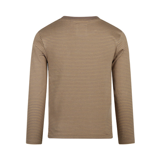 Koko Noko "T-Shirt langarm" mit aufgesetzter Tasche - Taupe