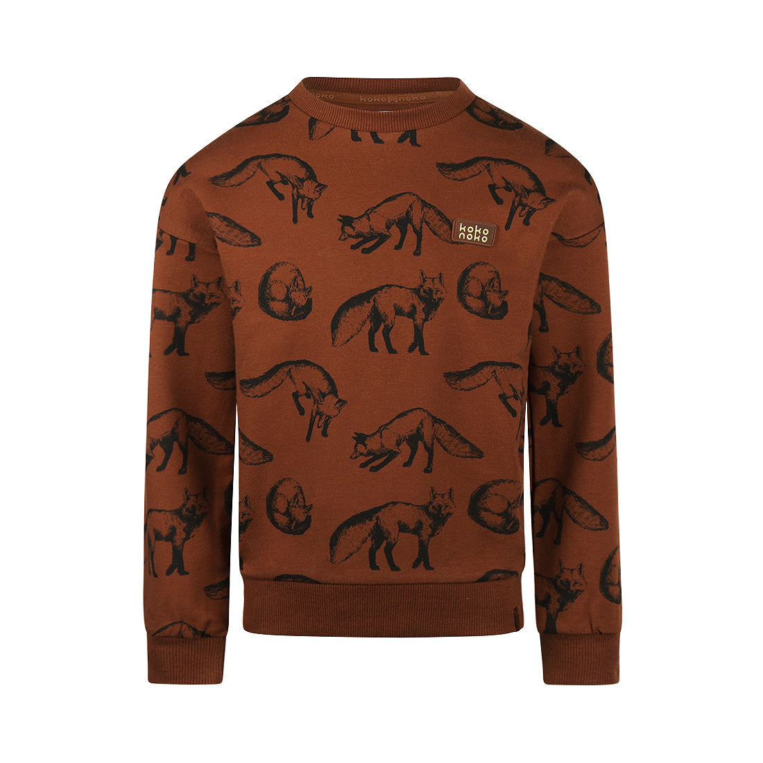 Koko Noko "Sweatshirt" allover Druck - Braun