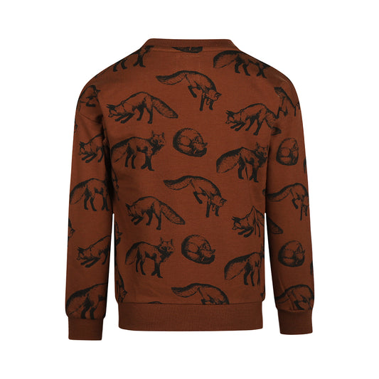 Koko Noko "Sweatshirt" allover Druck - Braun