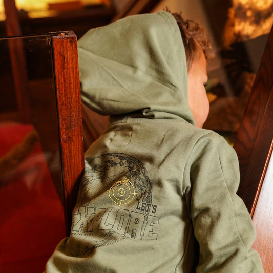 Koko Noko "Sweatshirt mit Kapuze" und Rückendruck - Green