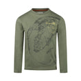 Bild in Galerie-Betrachter laden, Koko Noko "T-Shirt langarm" mit Druck - Khaki grün
