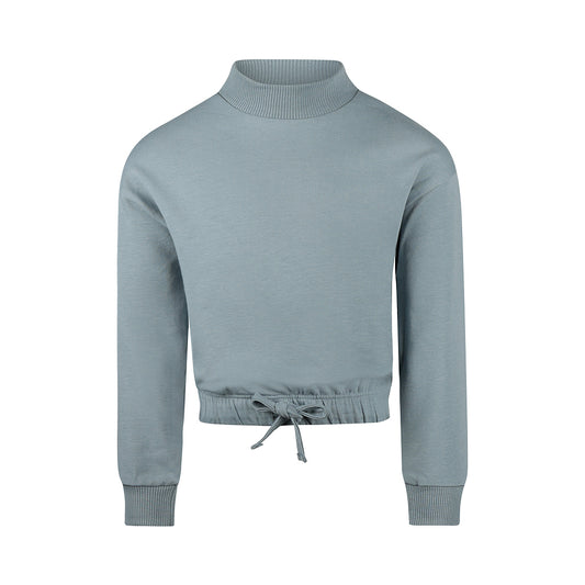 Koko Noko "Sweatshirt" mit Kordelzug und Stehkragen - Blue