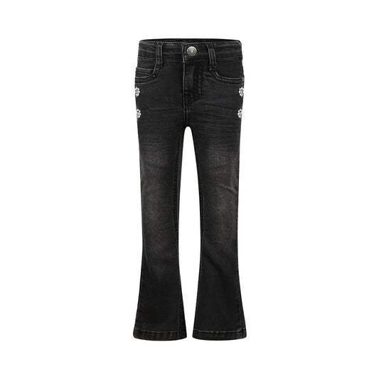 Koko Noko "Jeans" ausgestellt mit Zierknöpfen - Black
