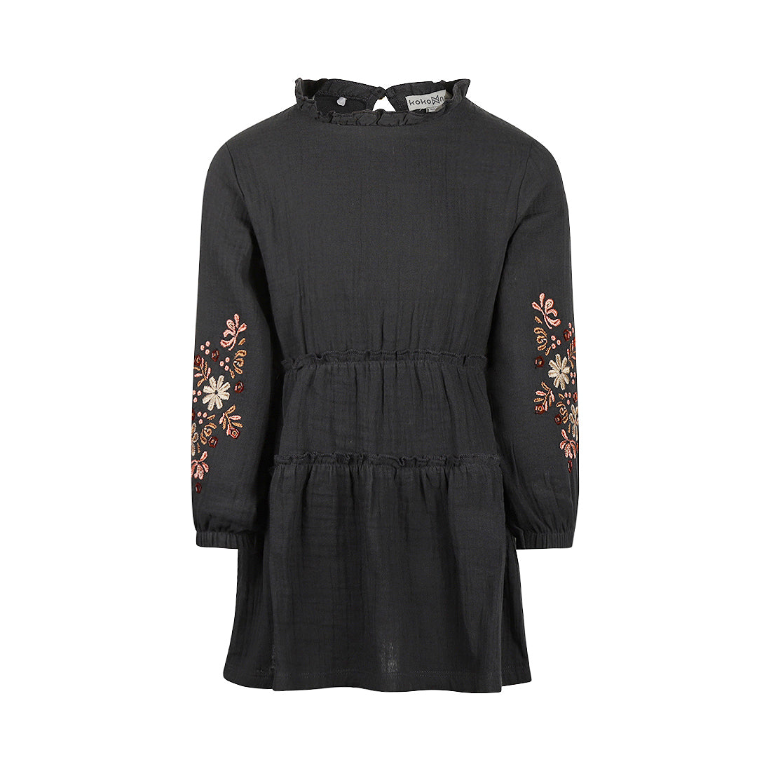 Koko Noko "Kleid" mit Stickerei - Faded black