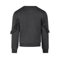 Bild in Galerie-Betrachter laden, Koko Noko "Sweatshirt" mit interessanter Rüsche - Faded black
