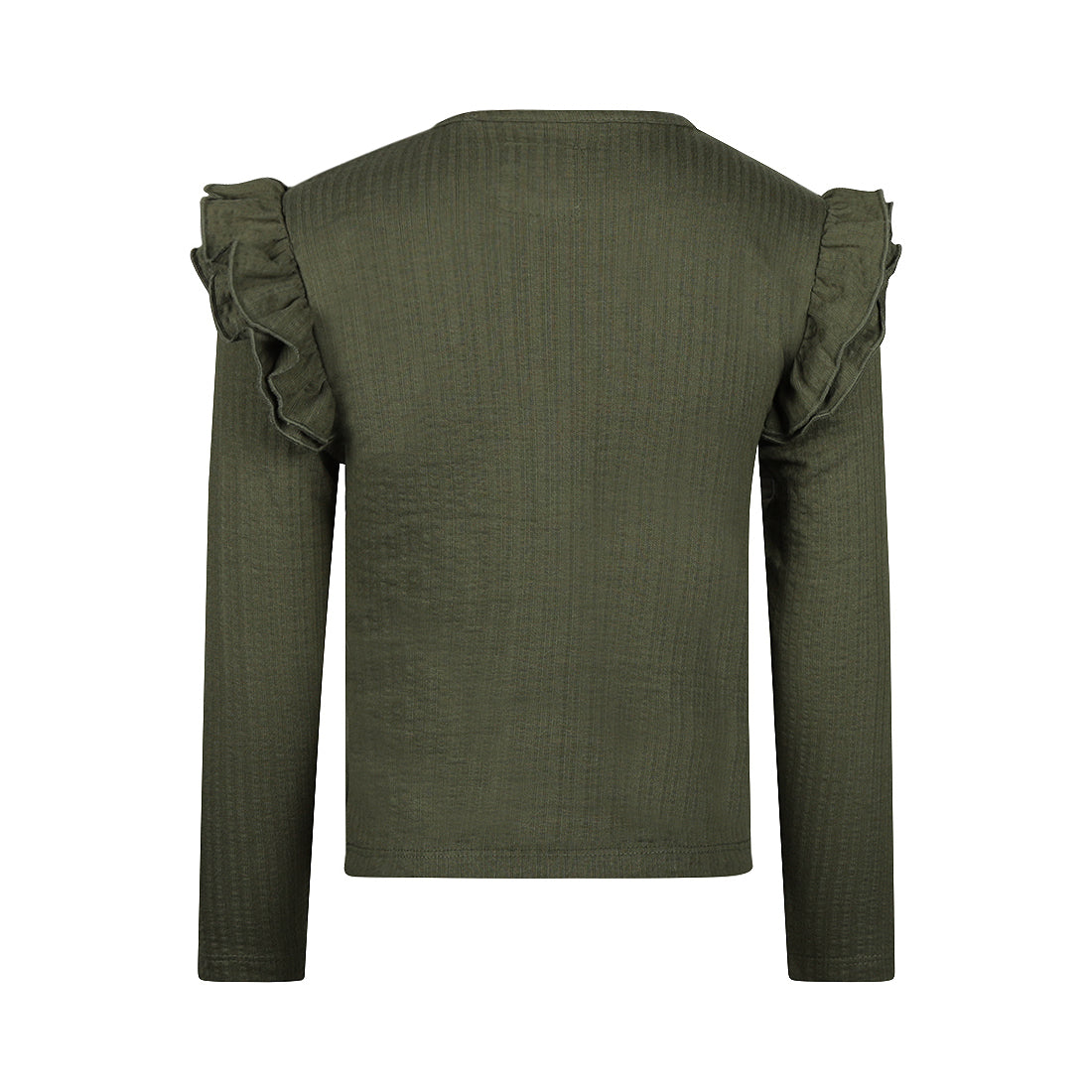 Koko Noko "T-Shirt langarm" mit Volant - Army Green
