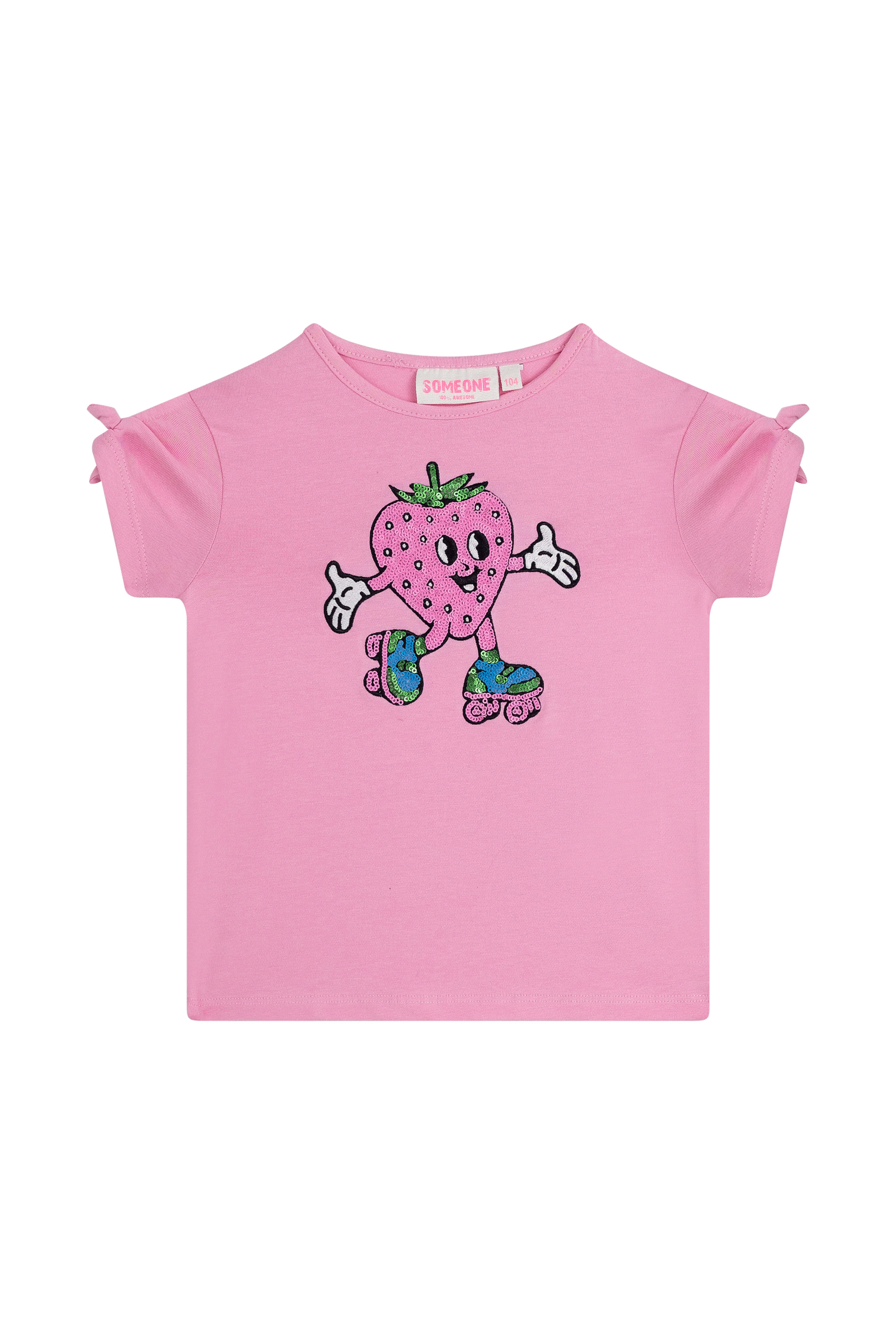 Someone T-Shirt mit Applikation - Pink