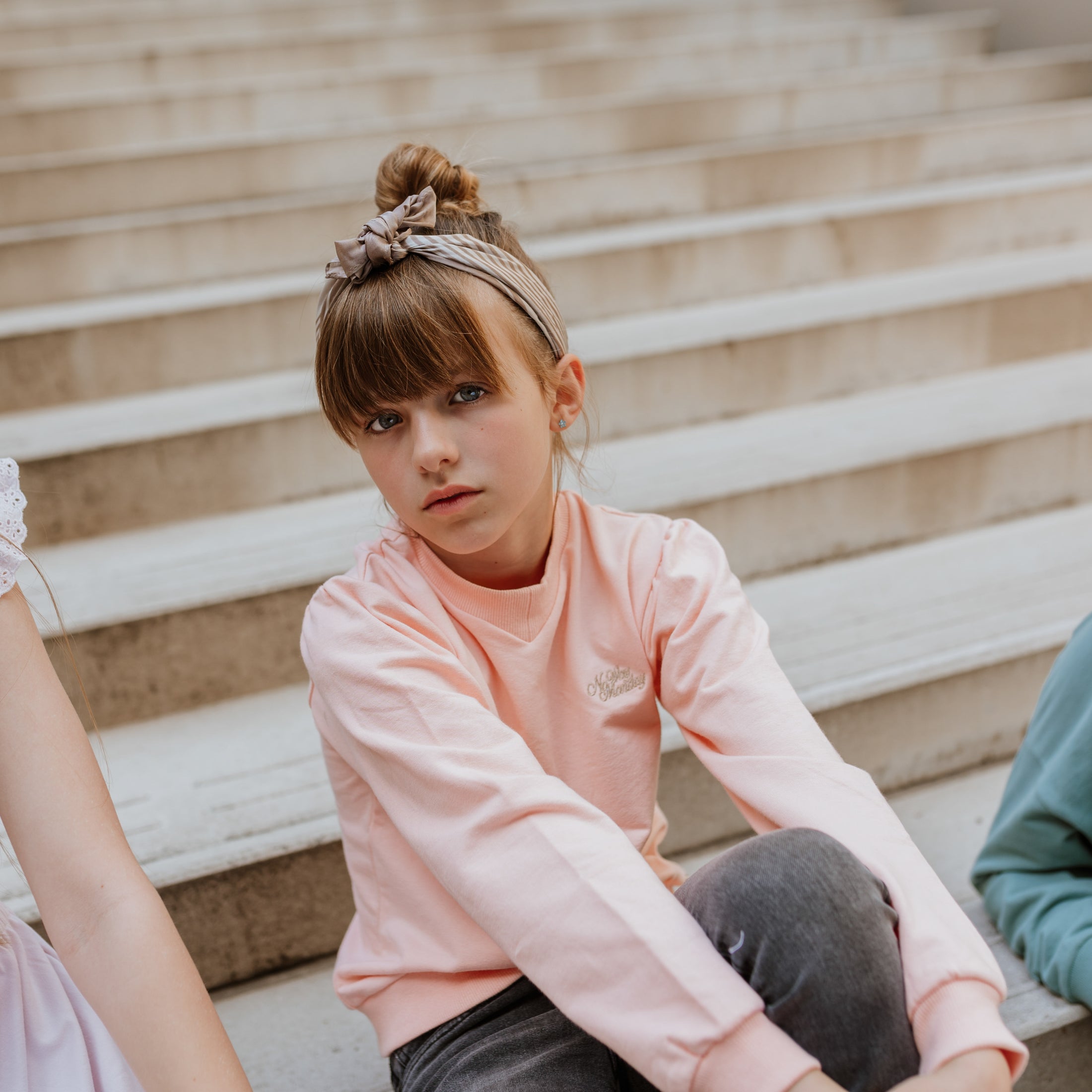 No Way Monday "Sweatshirt" mit Logo Stickerei - Rosa