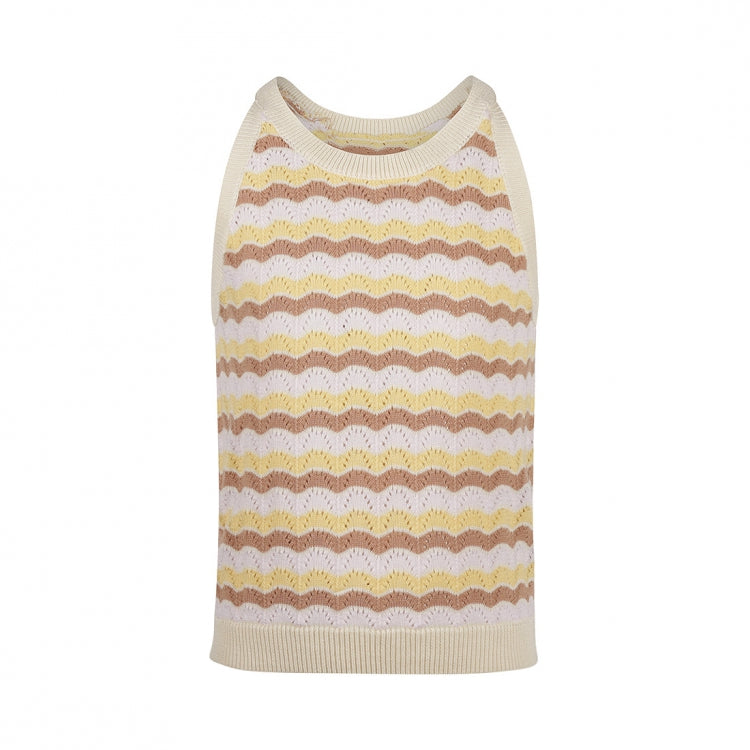 No Way Monday Strick Top - Multi Color
