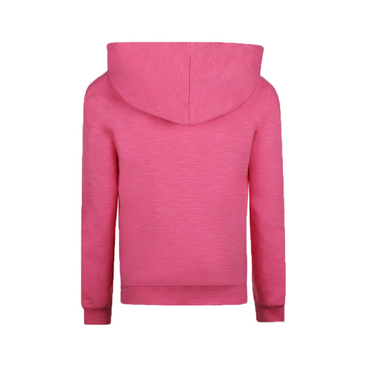 No Way Monday "Sweatshirt" mit Kapuze und verspielter Raffung - Pink