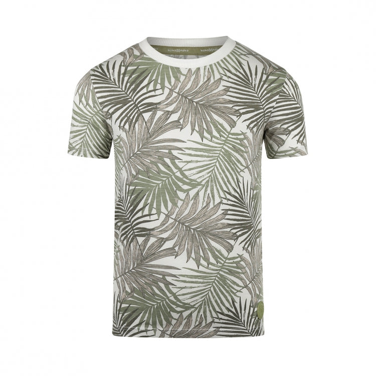 Koko Noko T-Shirt, gemustert - verblasstes grün