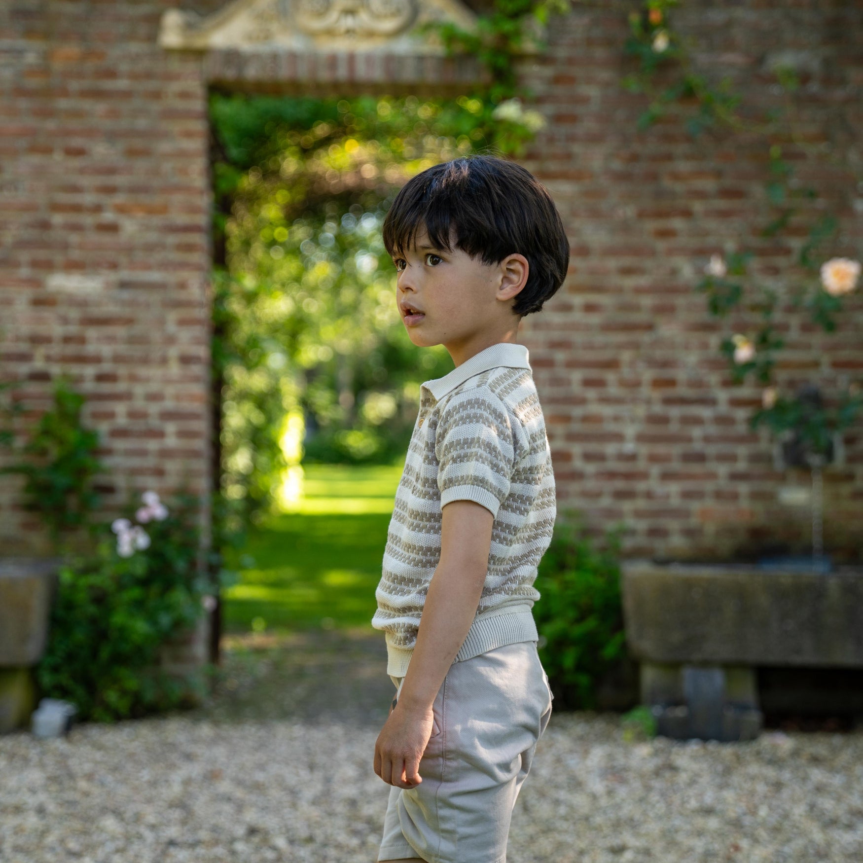 Koko Noko "Shorts" mit seitlichen Taschen - Pebble