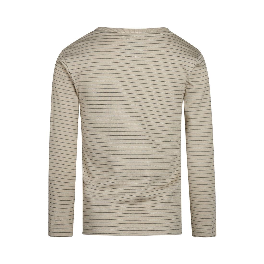 Koko Noko "Langarmshirt" mit zarten Streifen und aufgenähter Tasche - Pebble