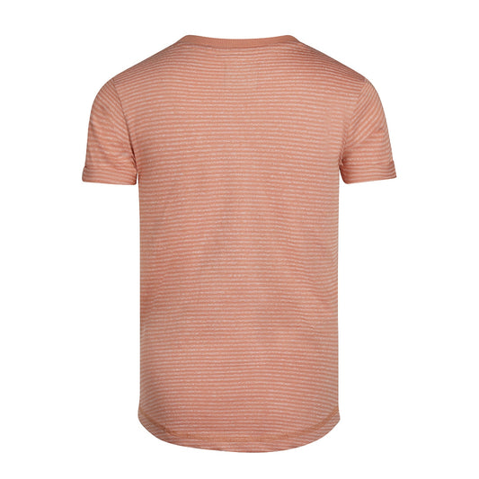 Koko Noko T-Shirt, Altrosa gestreift mit aufgenähter Tasche