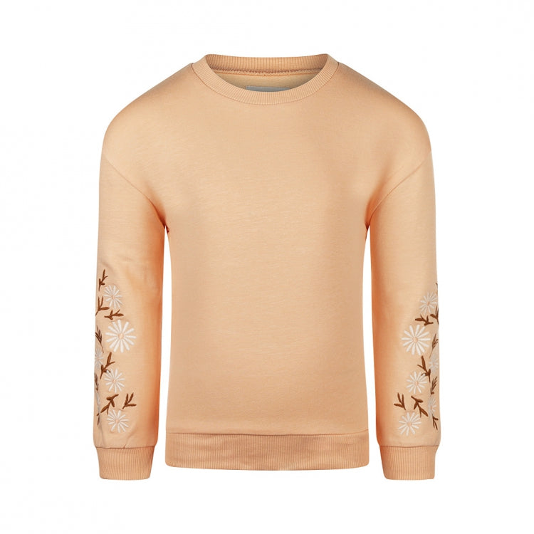 Koko Noko Sweatshirt mit Stickerei, Pfirsichfarben
