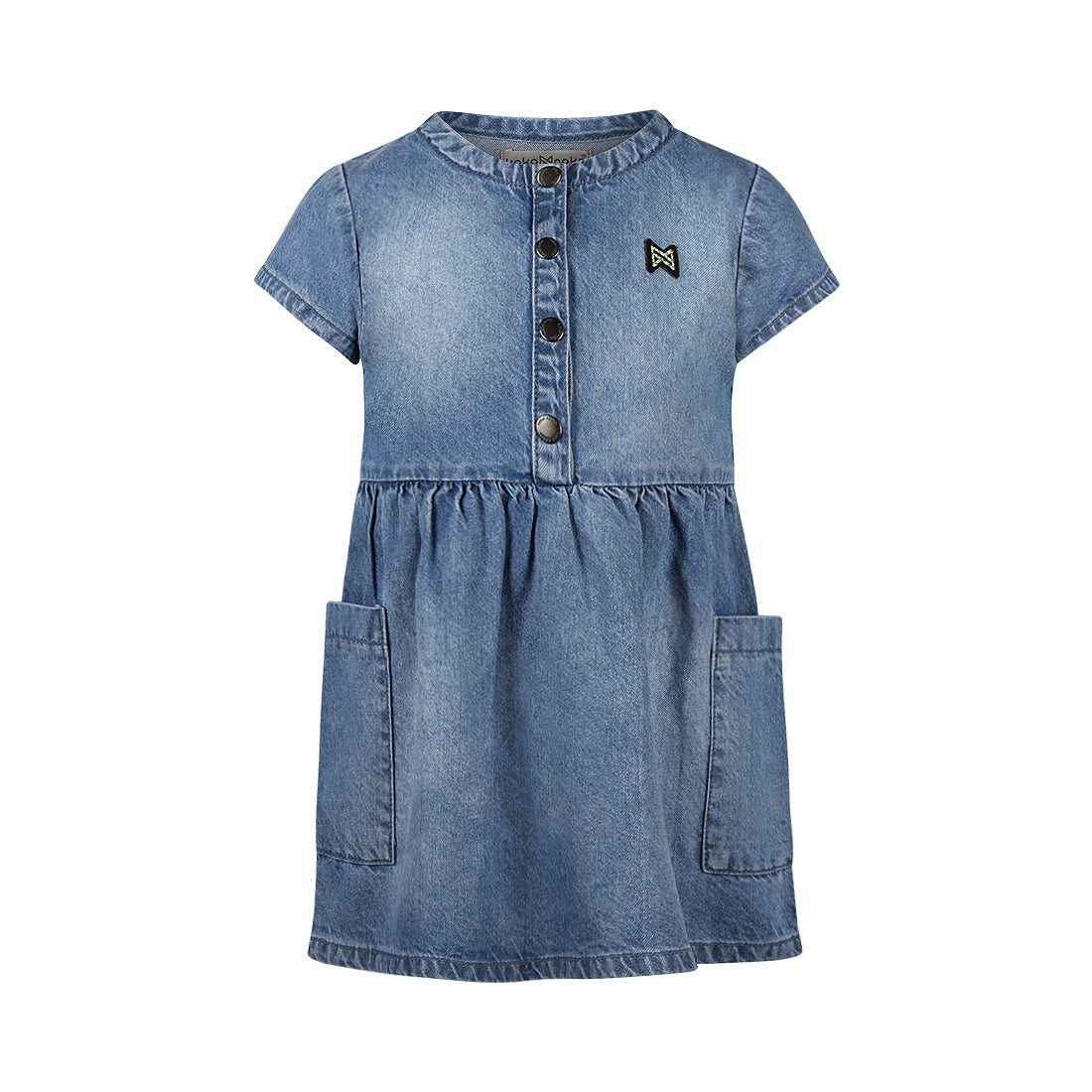 Koko Noko "Jeanskleid" mit Taschen und Knopfleiste - Blue Jeans