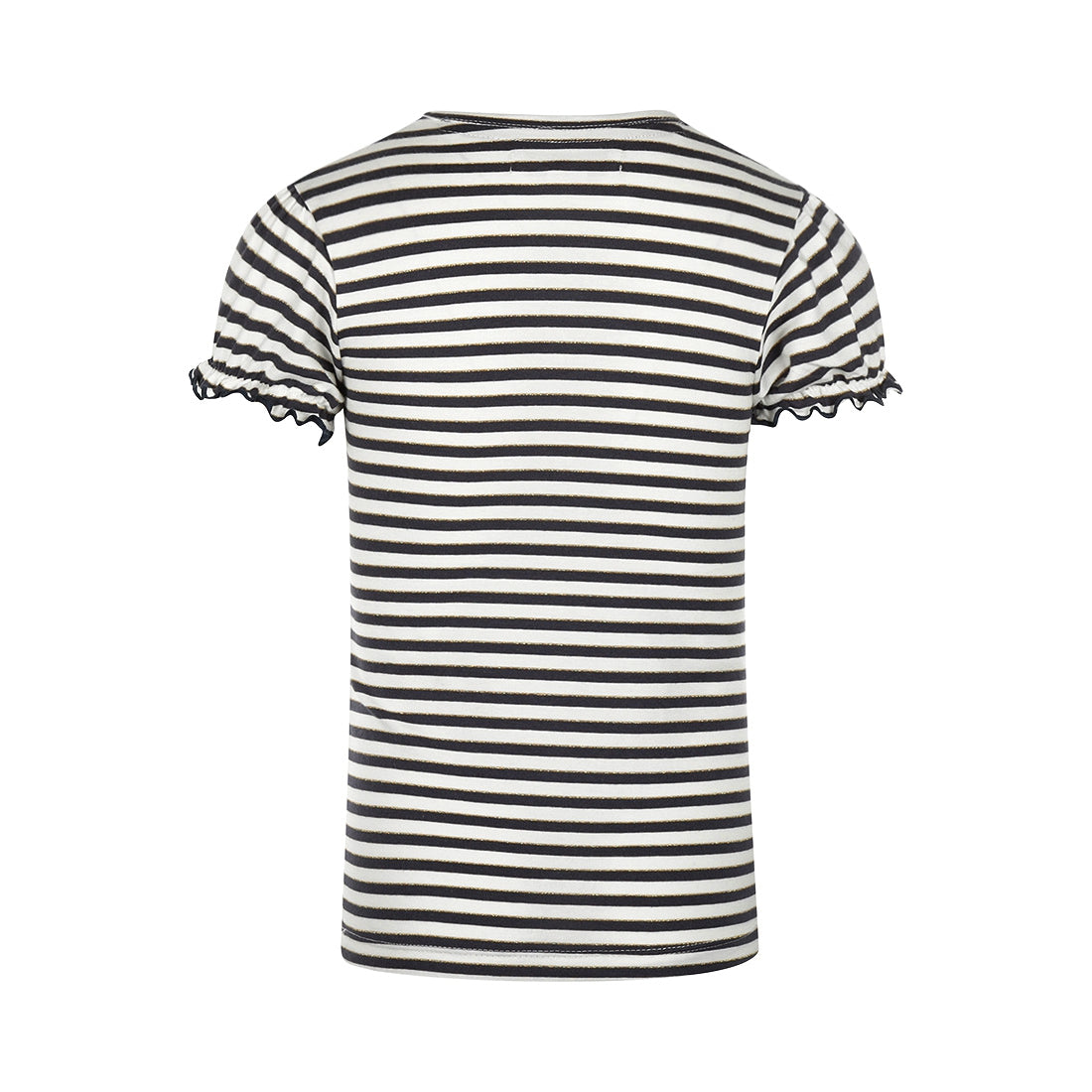 Koko Noko T-Shirt mit Bindeknoten, gestreift - Dunkelblau